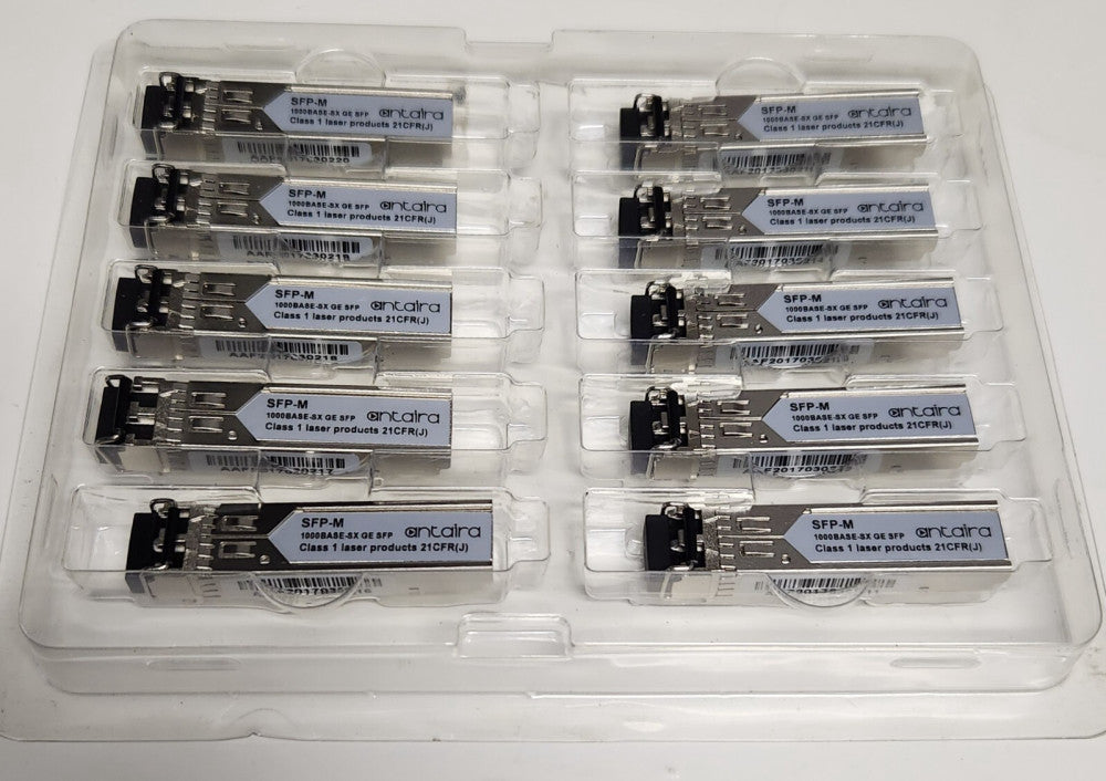 LOT OF 10 ANTAIRA SFP-M 1000BASE SX GE SFP 21CFR(J)
