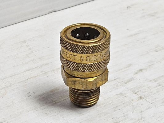 NEW PERFECTING BRASS MALE QUICK CONNECT COUPLING SERIES 4E 1/2"NPT