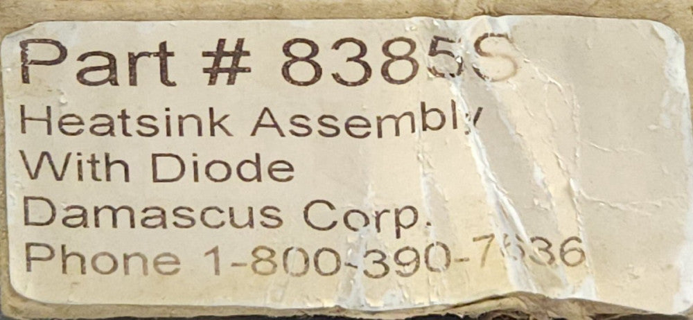 LESTER ELETRICAL DAMASCUS 8385S 16354S Heat Sink Assembly ONLY 36-48 VDC