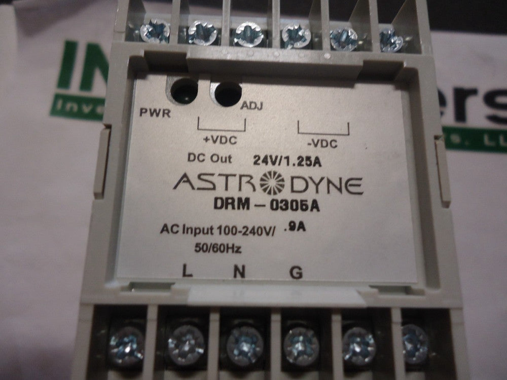 DRM-0305A Astrodyne 30W Din rail supply, 24VDC Brand New!