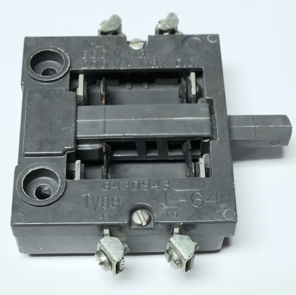 WESTINGHOUSE CUTLER HAMMER L-64 Electrical Interlock Auxiliary 843D943G21