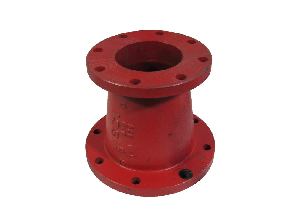 SCI 8" x 6" 8 Bolt Flange Cast Iron Pipe Reducer 125 WWP250 AWWA C110 New