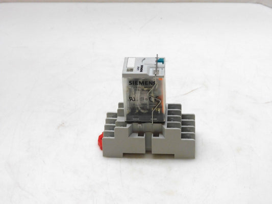 SIEMENS 3TX7111-3PC03 PLUG IN RELAY W/ BASE 3TX7144-1E5 10A 300V
