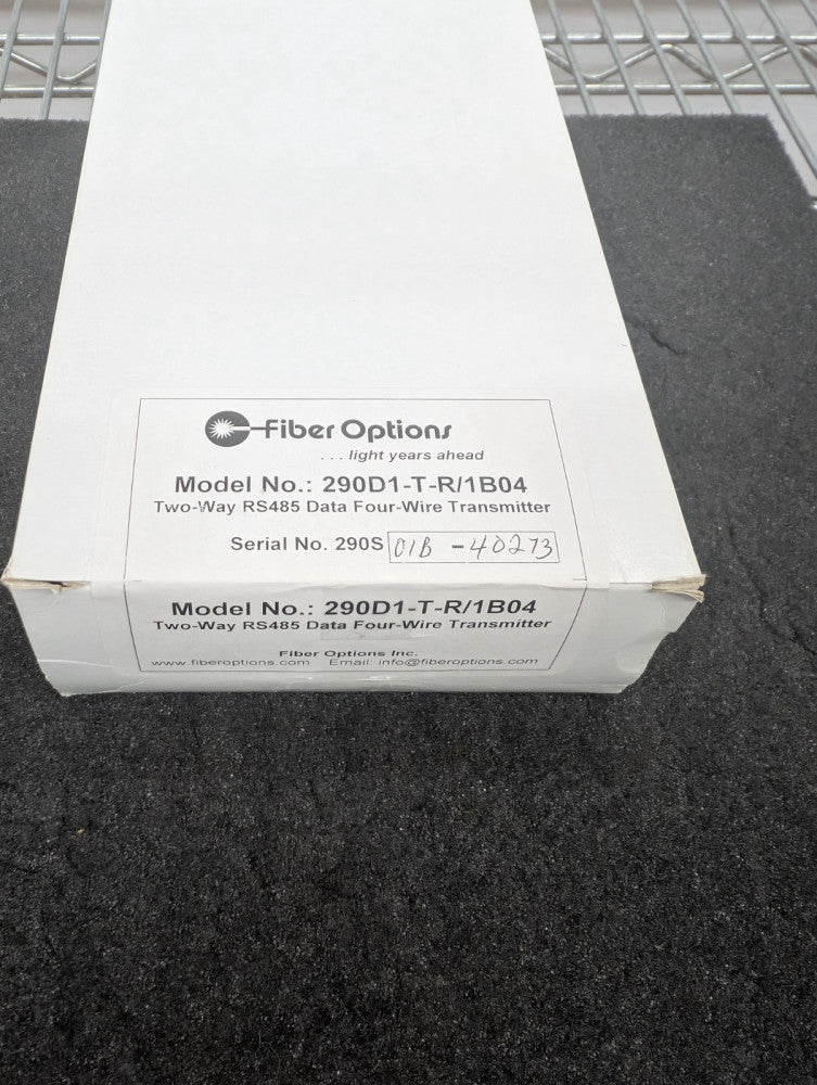 New, Fiber Options, 290D1-T-R/1B04, TWO-WAY RS485 DATA FOUR-WIRE TRANSMITTER
