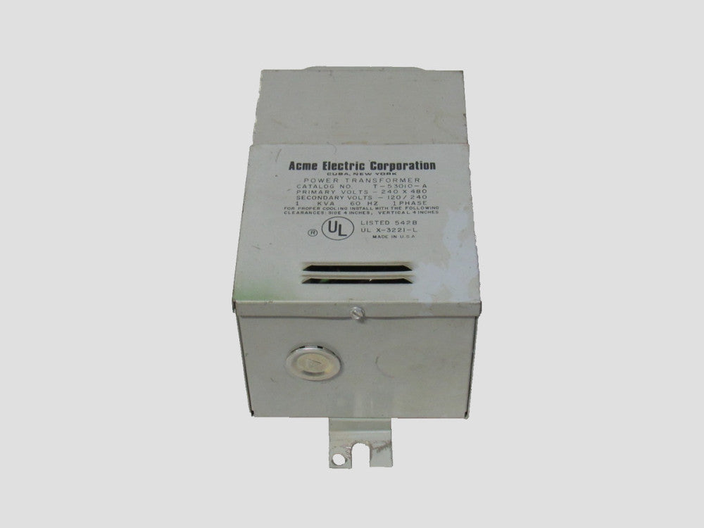 Acme Transformer T-53010-A 1Kva 1Ph 120/240V Sec 240X480V Pri