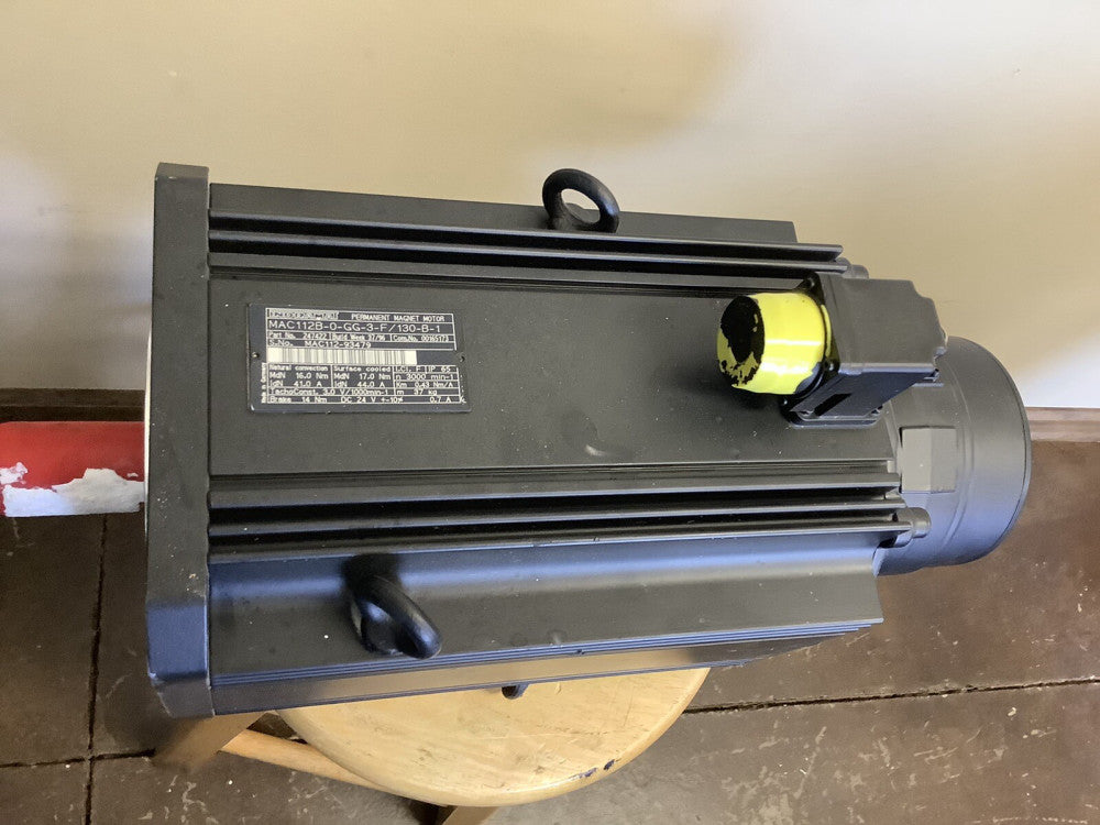 Rexroth Indramat Permanent Magnet Motor MAC112B-0-GG-3-F/130-B-1