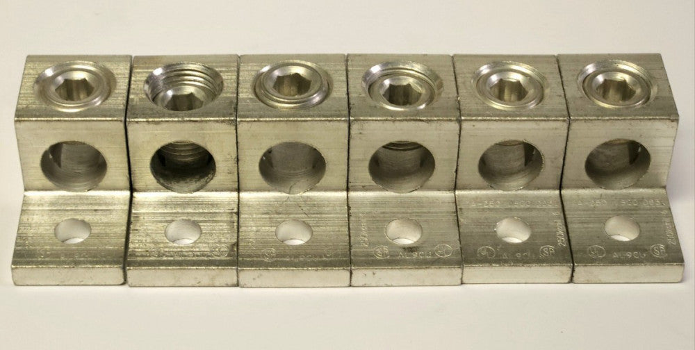LOT OF 6 ILSCO D831 EATON CUTLER HAMMER TA-250 TA250 Lug Terminal 250 MCM AL9CU