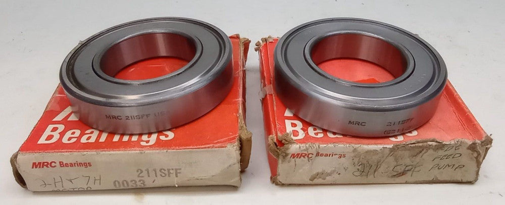 MRC 211-SFF Ball Bearing Deep Groove 55X100X21mm Double Shielded (Pack of 2)
