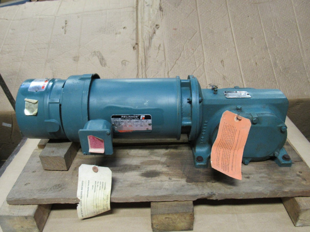 RELIANCE ELECTRIC GEAR MOTOR BRAKE B77S6913MYK 1 HP 460V 10283795YK F51A0304MYK