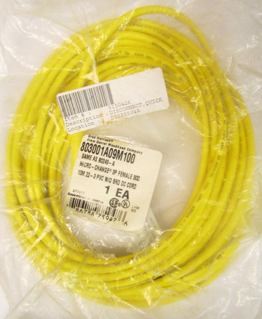 BRAD HARRISON WOODHEAD 803001A09M100 Micro Change 80249-A Cable