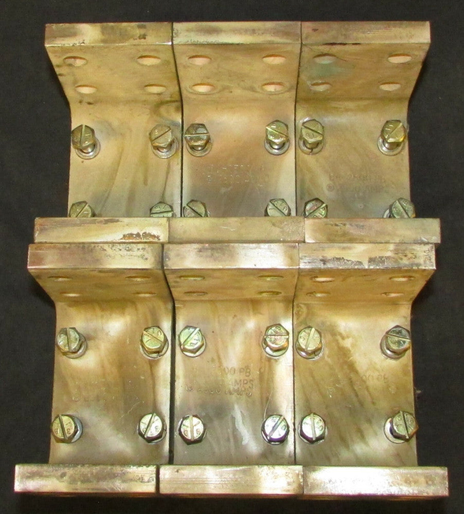 SET OF 6 WESTINGHOUSE CUTLER HAMMER BA2500PB PB 2500 Amp Rear Buss Connectors AL