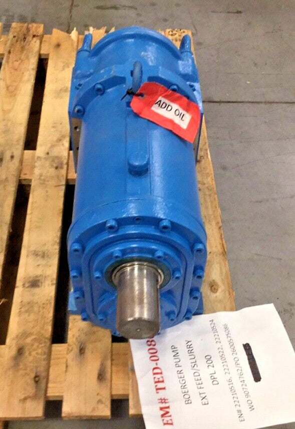 Borger DPL200 Used Slurry Pump 15401649 / 16011153 1.1 / PD2SARCIBBM0IDDD11