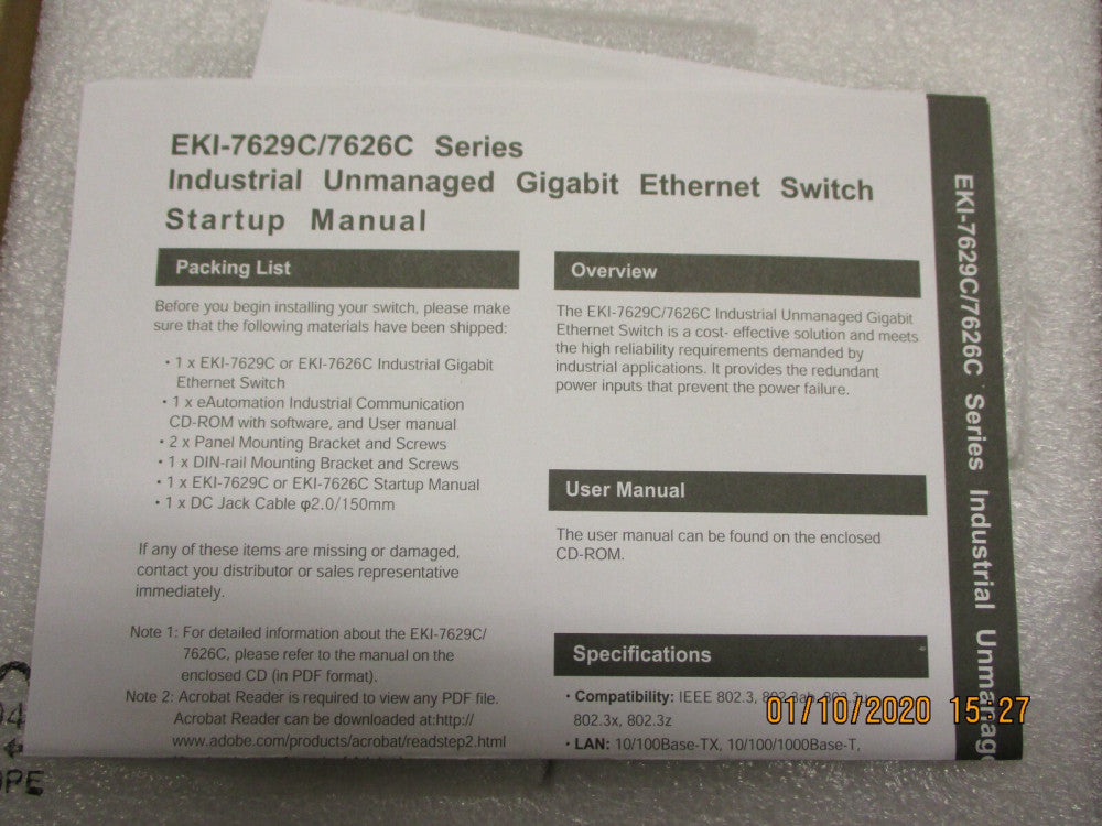 Advantech - KI-7629CI-AE - NETWORK SWITCH-UNMANAGED 12 PORT