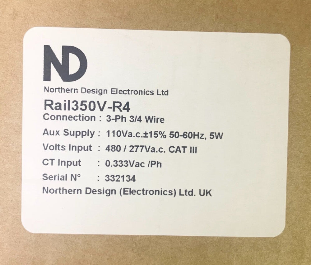ND Northern Design Electronics Rail1350V-R4 RAIL 350 Power Metering Module 