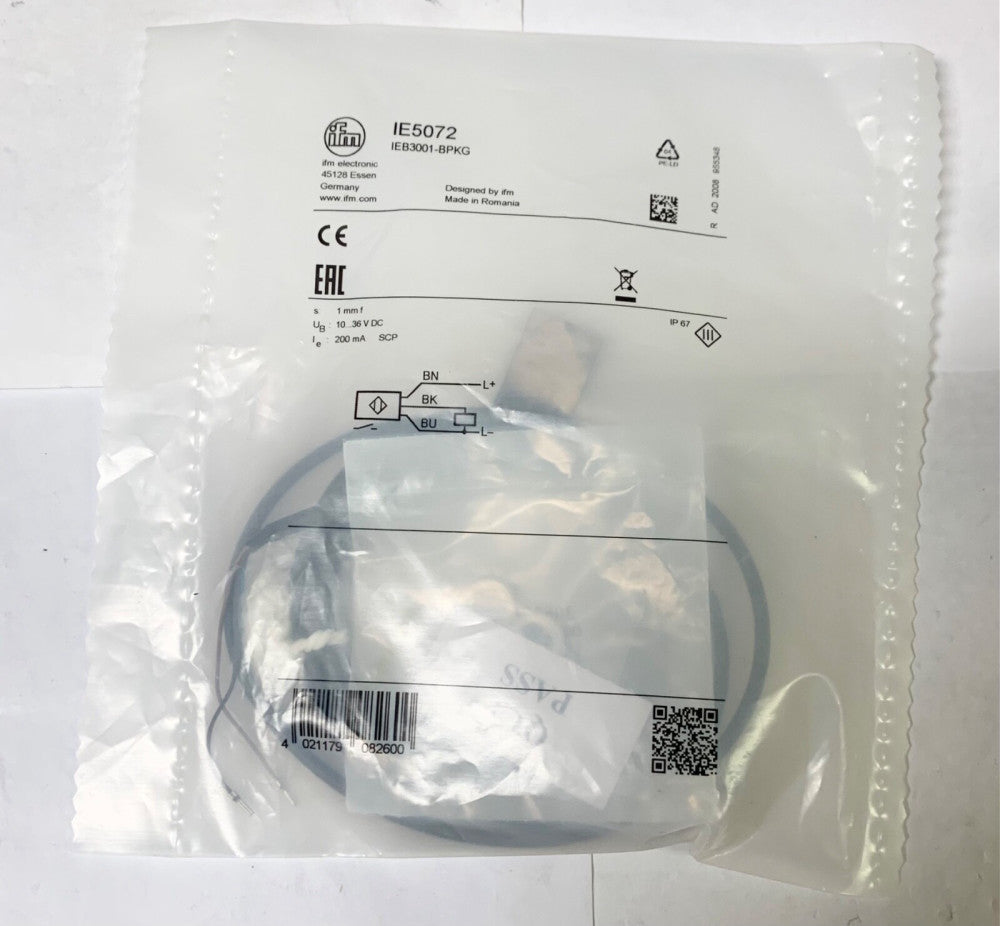 IFM Effector IE5072 Proximity Sensor IEB3001 BPKG 10-36 VDC