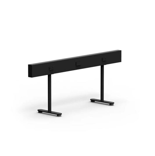 POPPIN BOOM Charcoal 60-Inch Power Rail Raceway No Legs