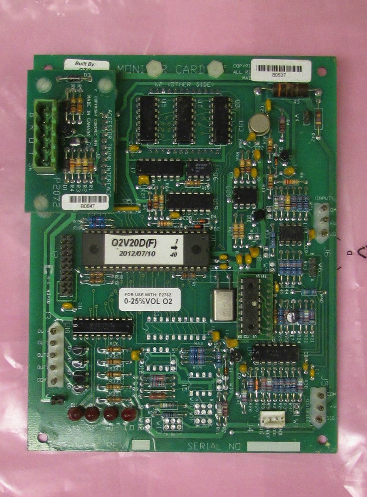 CONSPEC CONTROLS O2V20DF 00 CC P2065 Rev G Smart Card P2065-L Gas Monitor Card