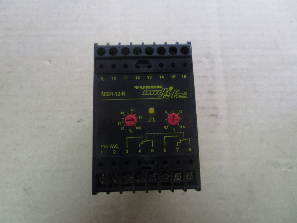 TURK LIQUID LEVEL CONTROL RELAY MS91-12-R 115Vac 0,1-15s