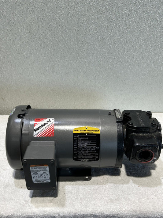 Viking Motor speed Rotary Gear Pump With 1.5 HP Baldor Motor, 3 phase. 68173947