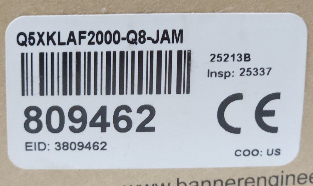 BANNER Q5XKLAF2000 Q8 JAM Dual Discrete Laser Distance Measuring Module Sensor