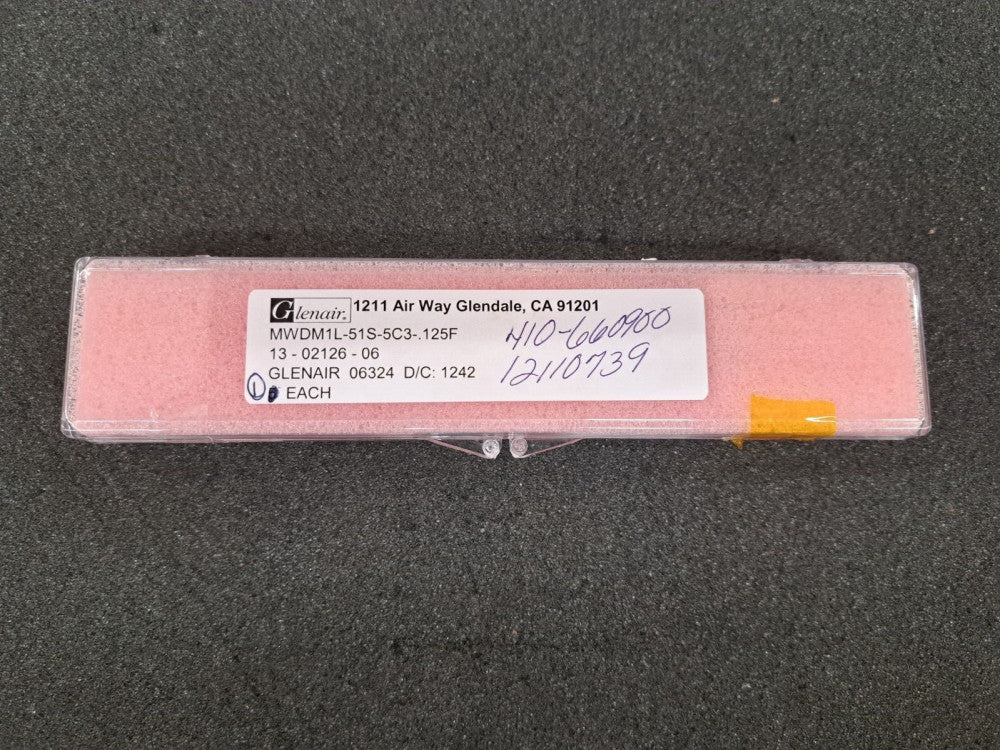 New, Glenair, MWPM1L-51S-5C3-.125F, MICRO-D CONNECTORS