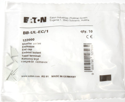 PACK OF 10 EATON MOELLER BB-UL-EC/1 FAZ Busbar Cover End Cap 122000 BB UL EC 1