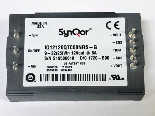 SYNQOR IQ1212OQTC08NRS G 9-22V In 12v Out DC to DC Converter Power Supply Module