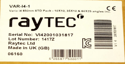SEALED RAYTEC VARIO VAR I4 1 Vario i4 850nm STD PACK 10X10 Infared Illuminator