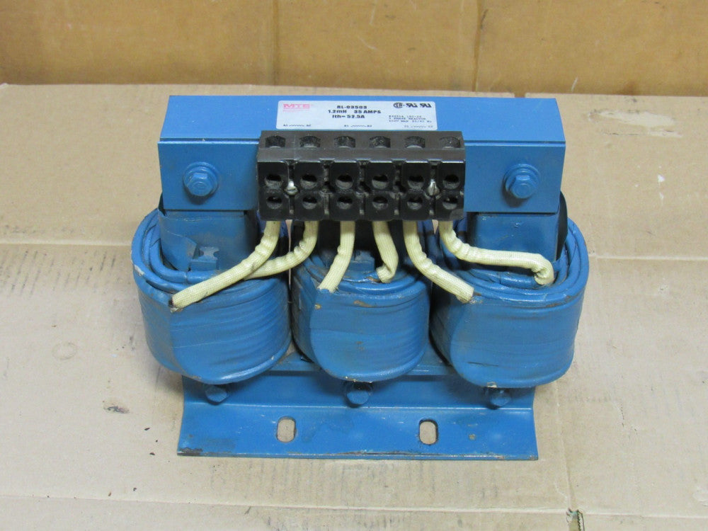 MTE Line Reactor Transfomer RL-03503 1.2MH 35 A Amp 3Ph 600V