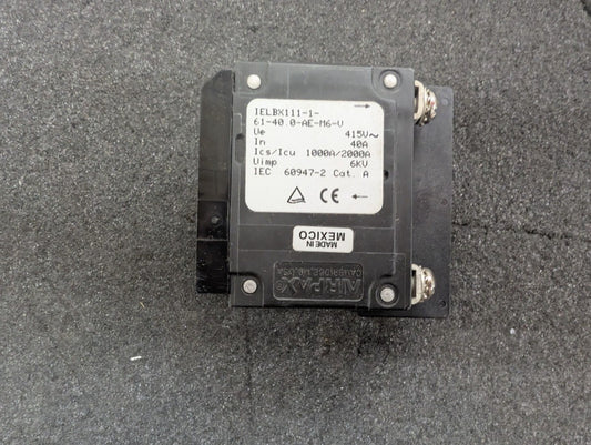 New, Airpax, IELBX111-1-61-40.0-AE-M6-V, CIR BRKR HYD MAG