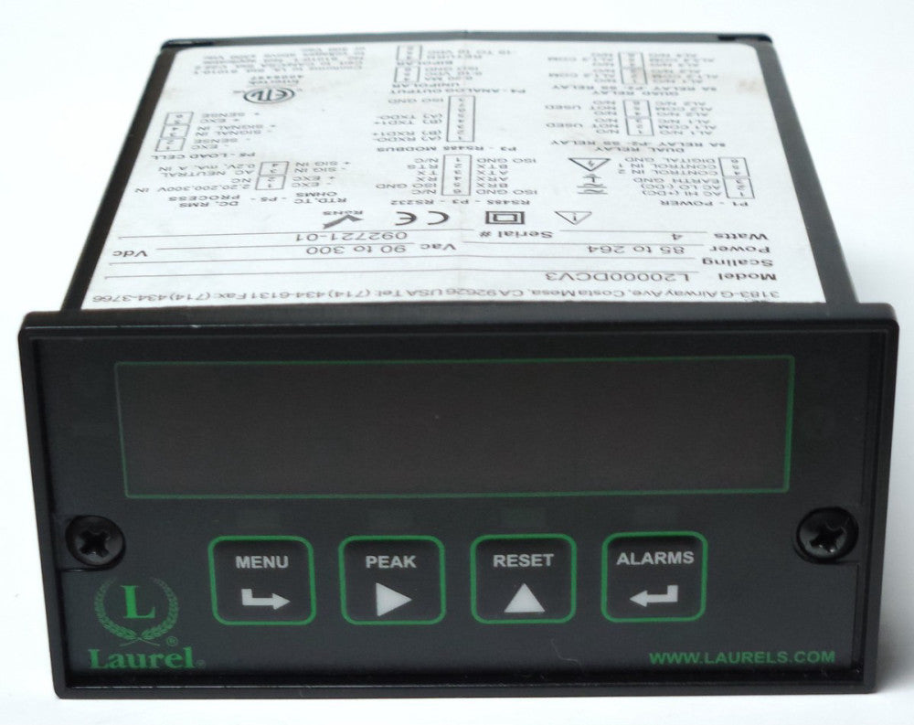 LAUREL 6 Digit L20000DCV3 Digital Panel Meter 90-300 VDC 85-264 VAC
