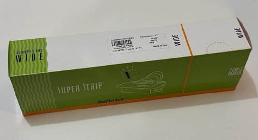 Pack of 100 Powis Fastback 11" Wide White PerfectBack TA Strip W1P1