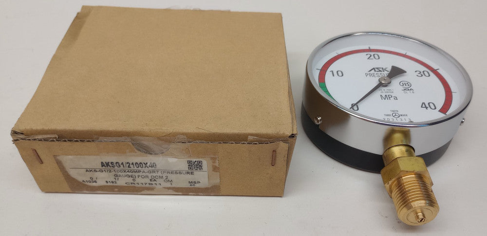 Yamamoto AKSG1/2100X40 Pressure Gauge AKS-G1/2-100X40MPA-GR7 40MPA