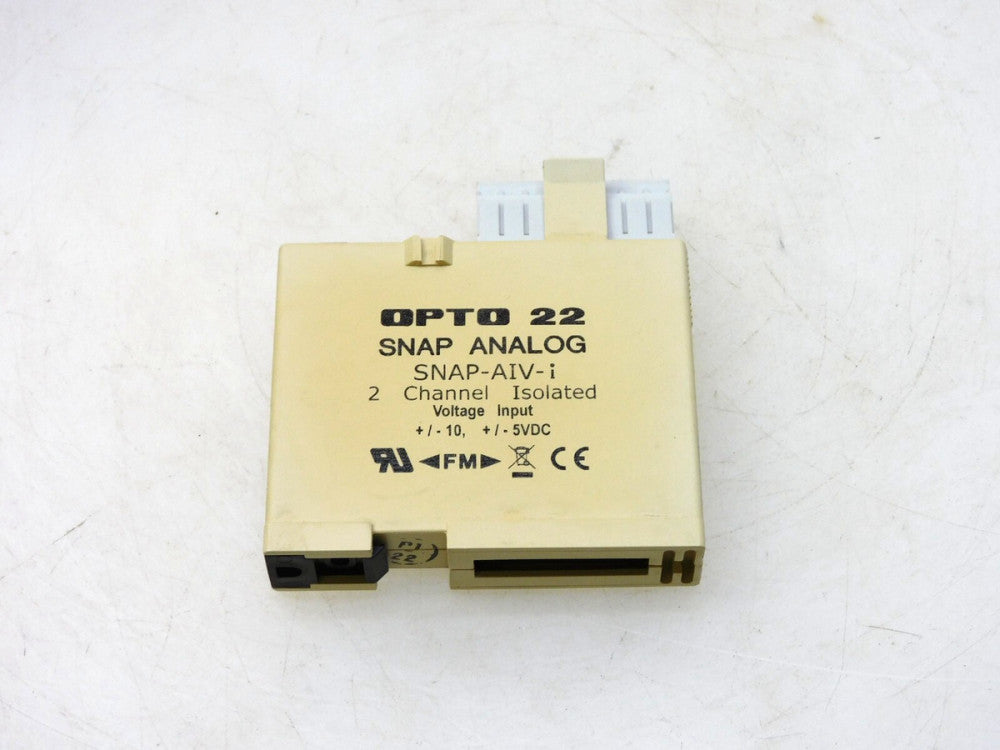 OPTO 22 SNAP ANALOG SNAP-AIV-i 2 CHANNEL ISOLATED VOLTAGE INPUT MODULE