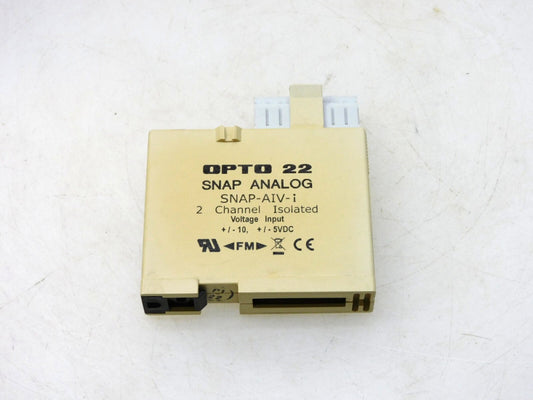 OPTO 22 SNAP ANALOG SNAP-AIV-i 2 CHANNEL ISOLATED VOLTAGE INPUT MODULE