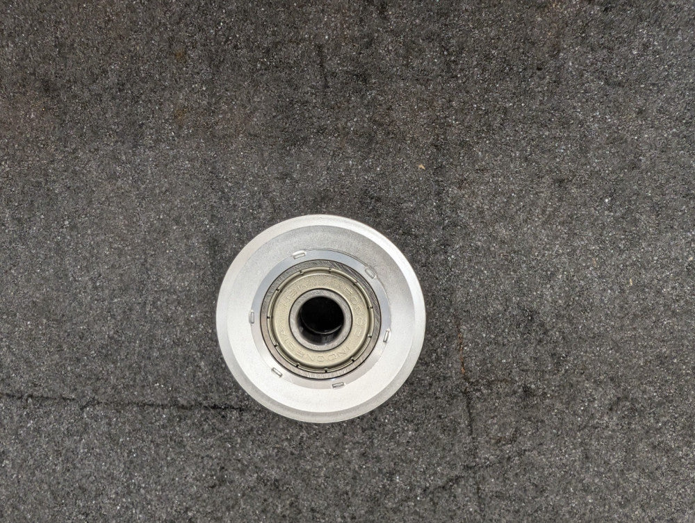 New, Misumi, AFDF22-35W, BACKSIDE TENSION TIMING IDLER PULLEY - BOTH SIDES BEAR