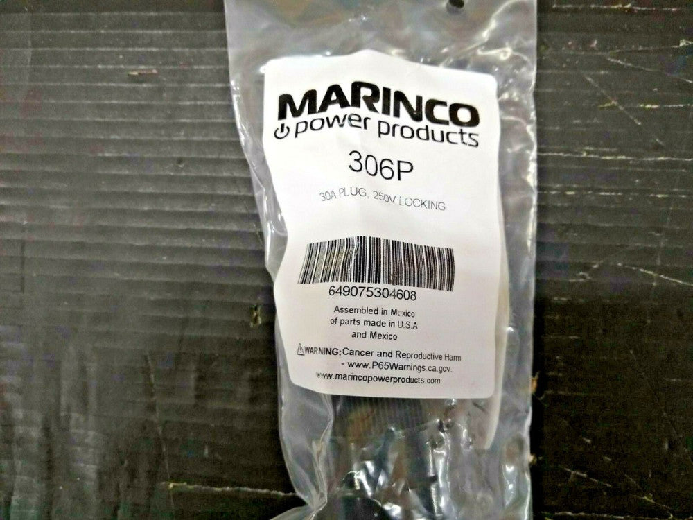 New, Marinco, 306P, 30A/250V PLUG
