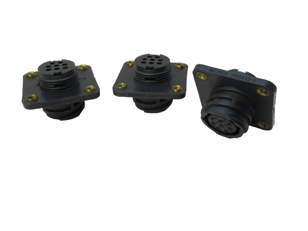 (NEW -Lot of 3) AMP 206433-1 Connector Receptacle Housing 8-Terminals