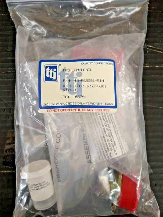 New, Amphenol, 10-565991-51N, CONN PLUG MALE 24POS GOLD