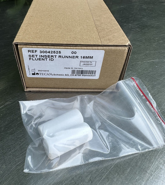 New Tecan 30042525 Set Insert Runner 16mm Fluent ID