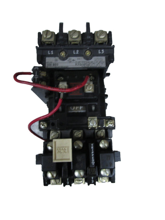 Allen Bradley 509-BOD Starter Size 1 Ser B 120V coil 509-B0D w/ Heaters