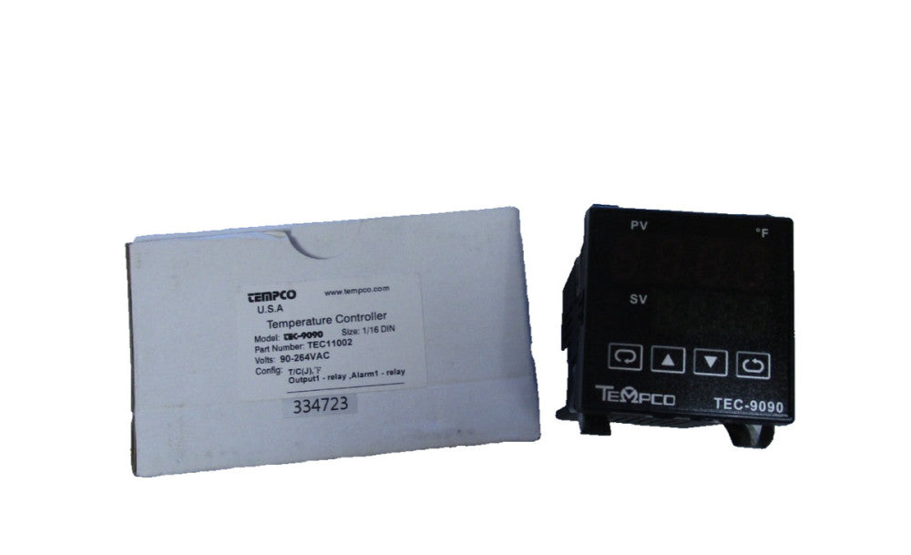 Tempco TEC-9090 Temperature Controller Relay 1/16 DIN 90-264Vac