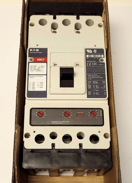 EATON CUTLER HAMMER HMCP400L5 3 Pole 400 AMP HMCP Motor Circuit Protector