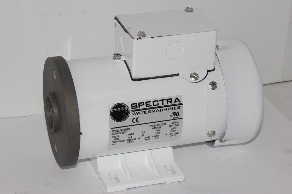SPECTRA BAF3628-5647 WaterMachines 24VDC 14.1A .33HP 2000RPM Electric Motor