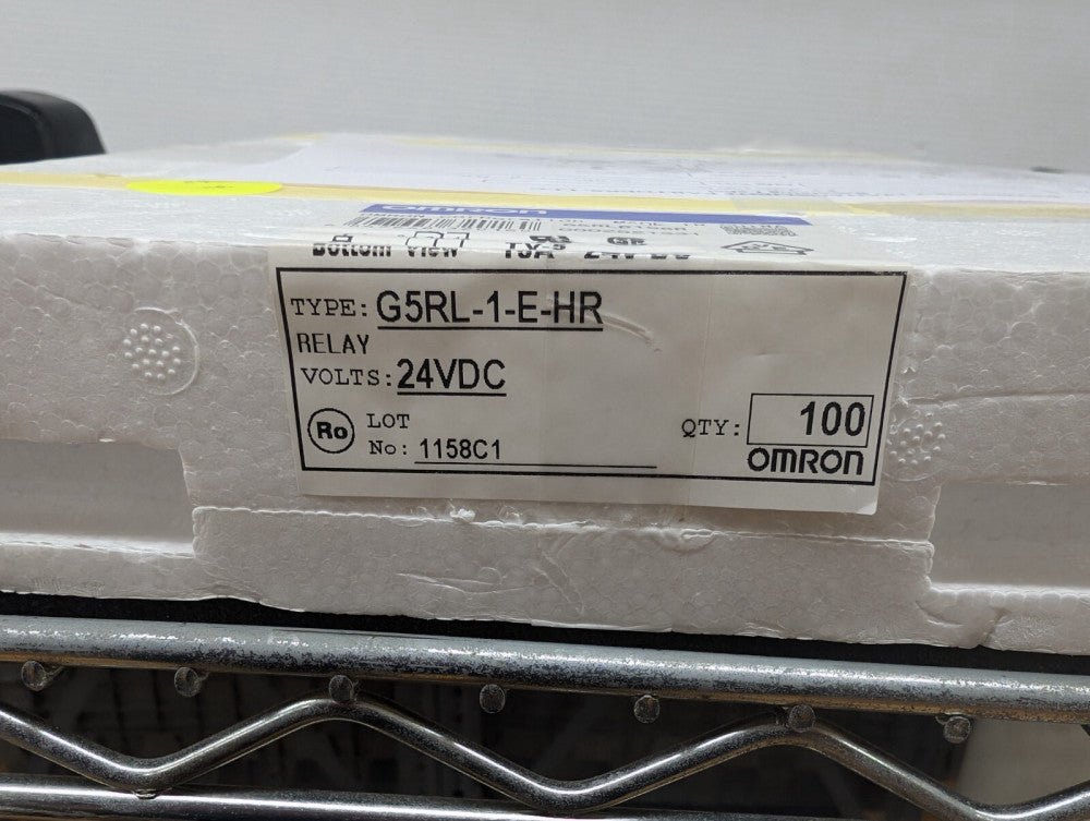 New, Omron, G5RL-1-E-HR, RELAY GEN PURPOSE SPDT 16A 24V, Lot of 4