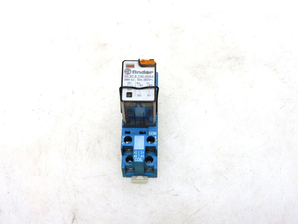 FINDER 55.32.8.230.0054 RELAY 10A 230VAC W/ BASE 94.82 10A 300V