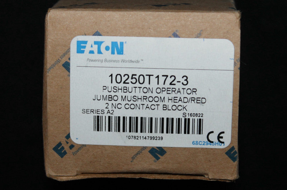 EATON CUTLER HAMMER 10250T172 3 JUMBO Red Mushroom Head Push Button Operator 2NC