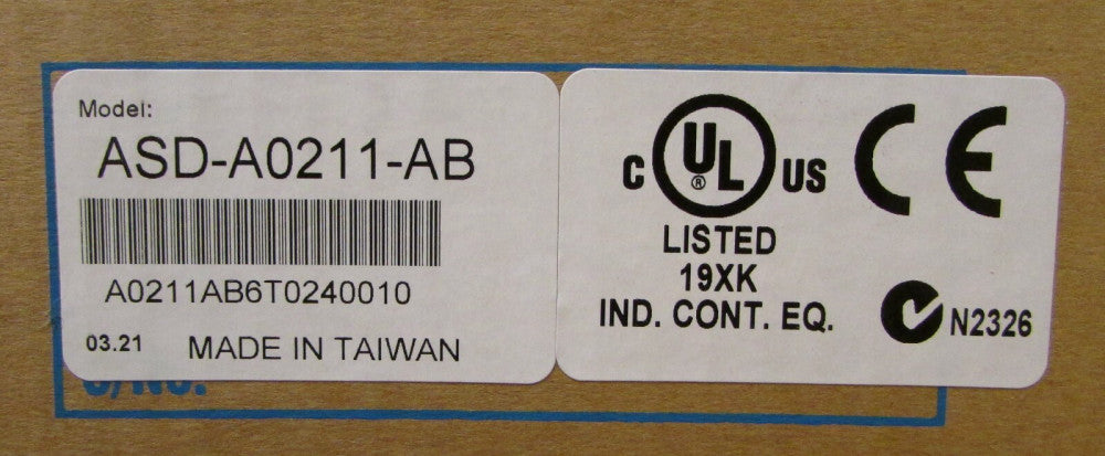 DELTA ASD A0211 AB 200W 110-115V AC Servo Drive 110 Output