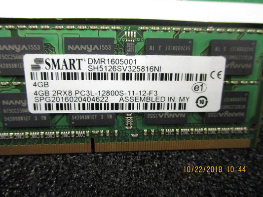 SH5126SV325816NI Smart Modular "512Mx64 (4GB), DDR3, 204-Pin BRAND NEW!