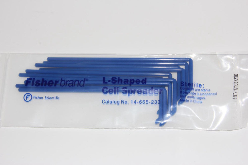 Lot of 250 FISHER SCIENTIFIC 14-665-230 L-Shaped Cell Spreaders